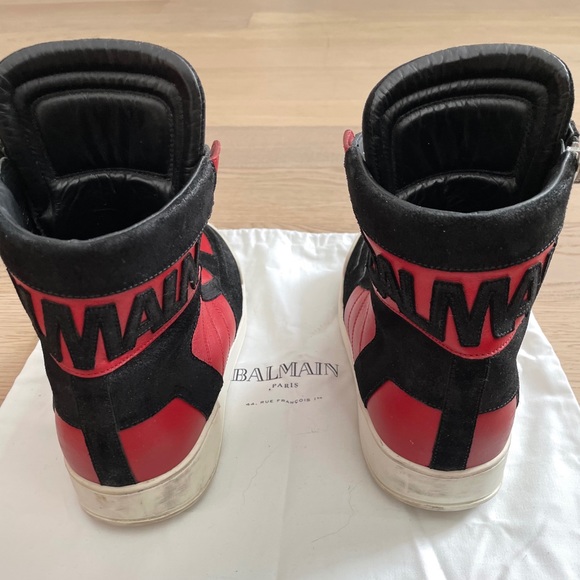 Balmain red high tops - Picture 2 of 6